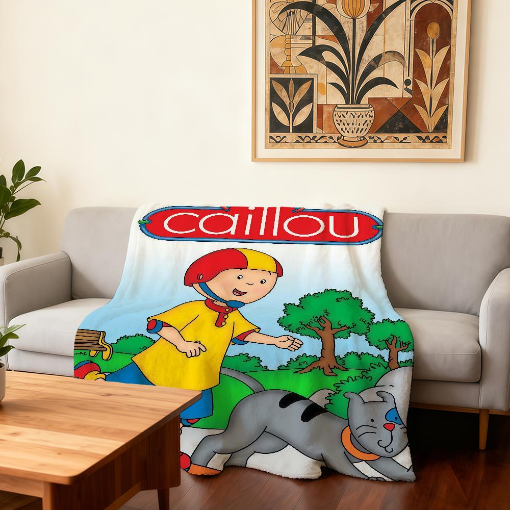 Cartoon C-Caillou Blanket Super Warm Comfortable Plush Throw Blanket Child Home Sofa Bedroom Gift
