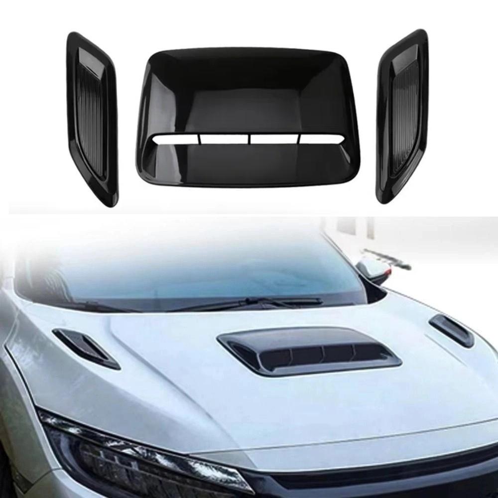 Universal Car Air Flow Intake Hood Carbon Fiber Automobile Air Intake Hood Auto Exterior