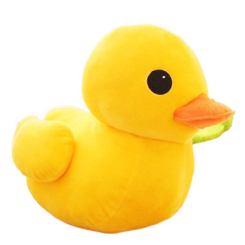 Мультяшная желтая уточка плюшевая игрушка - популярная детская кукла