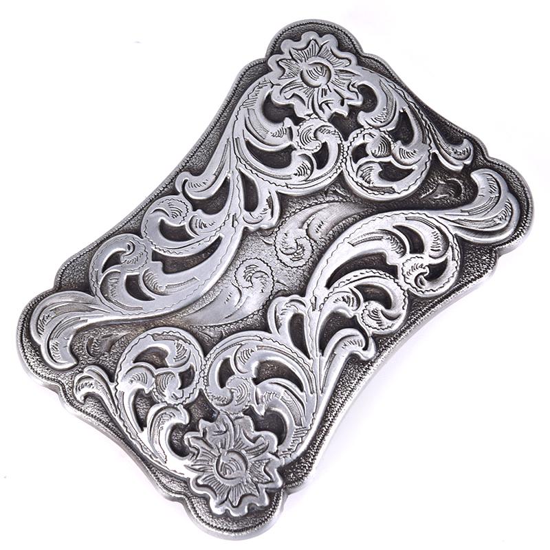 Retro Square Mens Belt Buckle Cowboy Western Large Metal Alloy Buckles