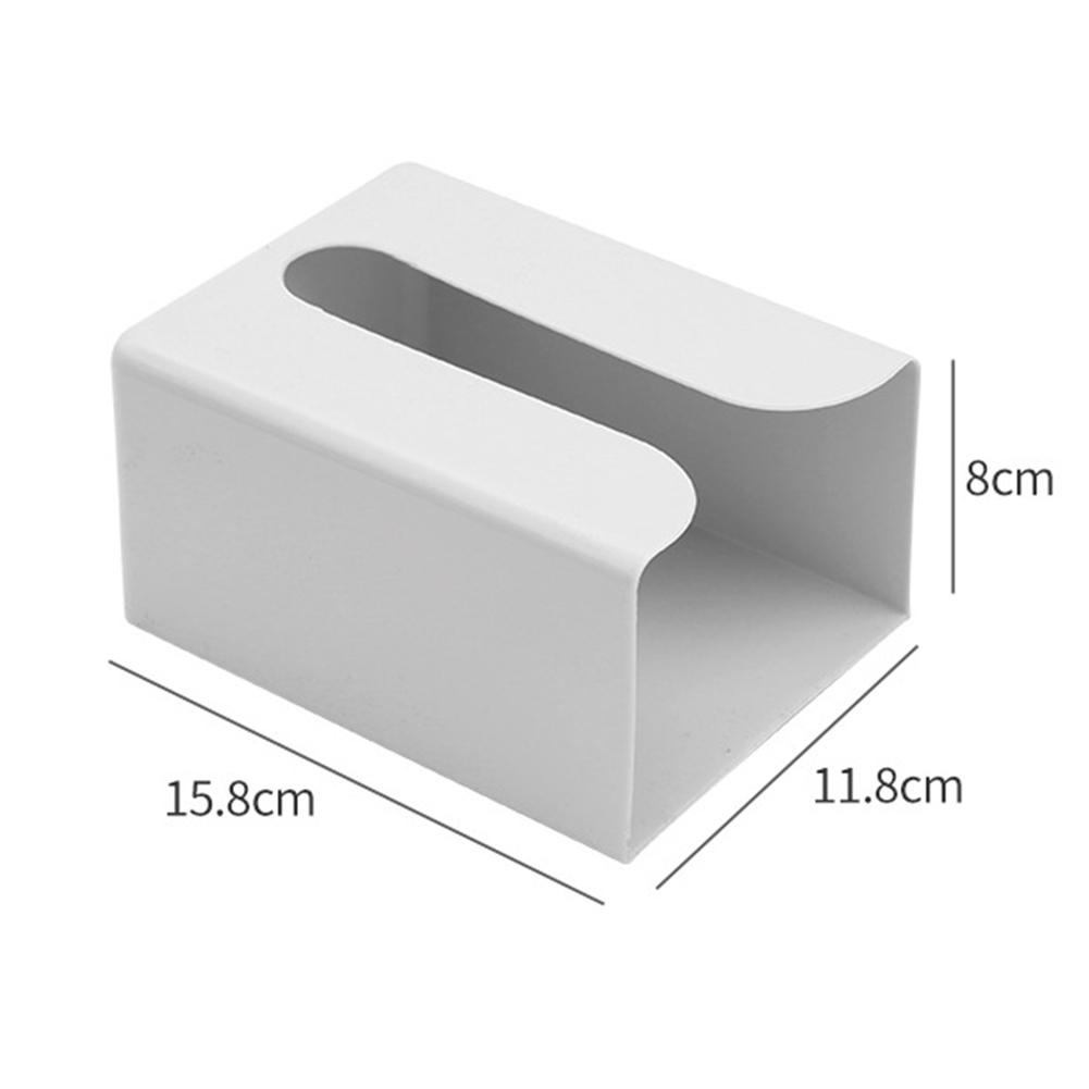 Настенная коробка для салфеток Держатели для салфеток Самоклеящийся чехол для бумажных полотенец Съемная коробка для бумаги без отверстий Водонепроницаемая, экономящая место