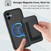 For Samsung Galaxy A05 4G Magnetic Case TPU + PU Leather Phone Back Cover with Detachable Card Holder