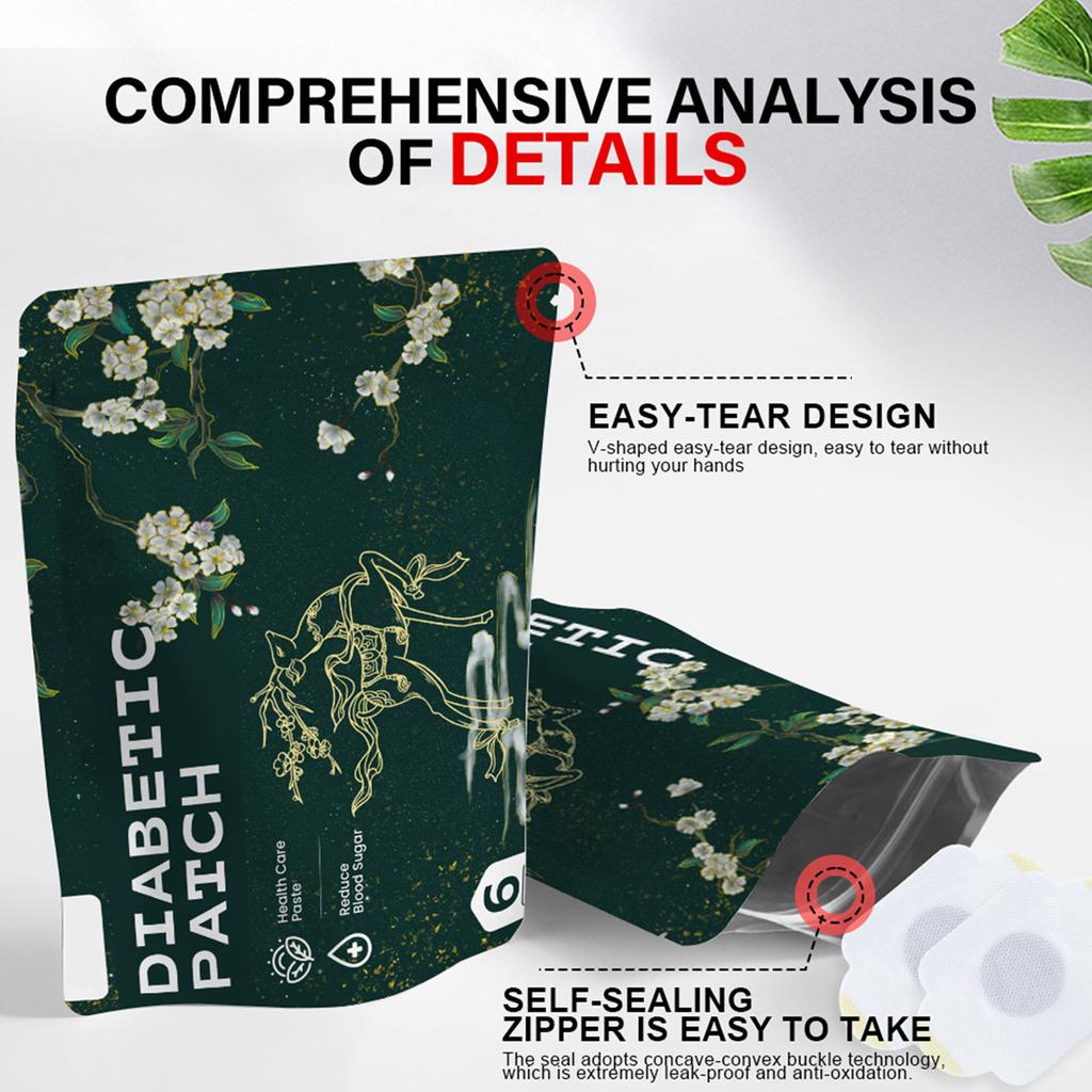Пластырь от диабета, пластырь для здоровья, для снижения уровня сахара в крови, гипогликемический пластырь, пластырь для пупка, Ancient Light Luxury