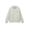 Fear of God Essentials FW21 Флисовый свитшот с воротником-стойкой Топы унисекс Зеленый бетон FOG-FW21-110