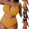 Женский сексуальный спортивный купальник-бикини с высокой талией