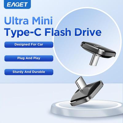 Компактный мини-автомобильный USB-флеш-накопитель Type-C - USB Type-C с опциями 8/16/32/64 ГБ Поддержка музыки без потерь для 99% устройств