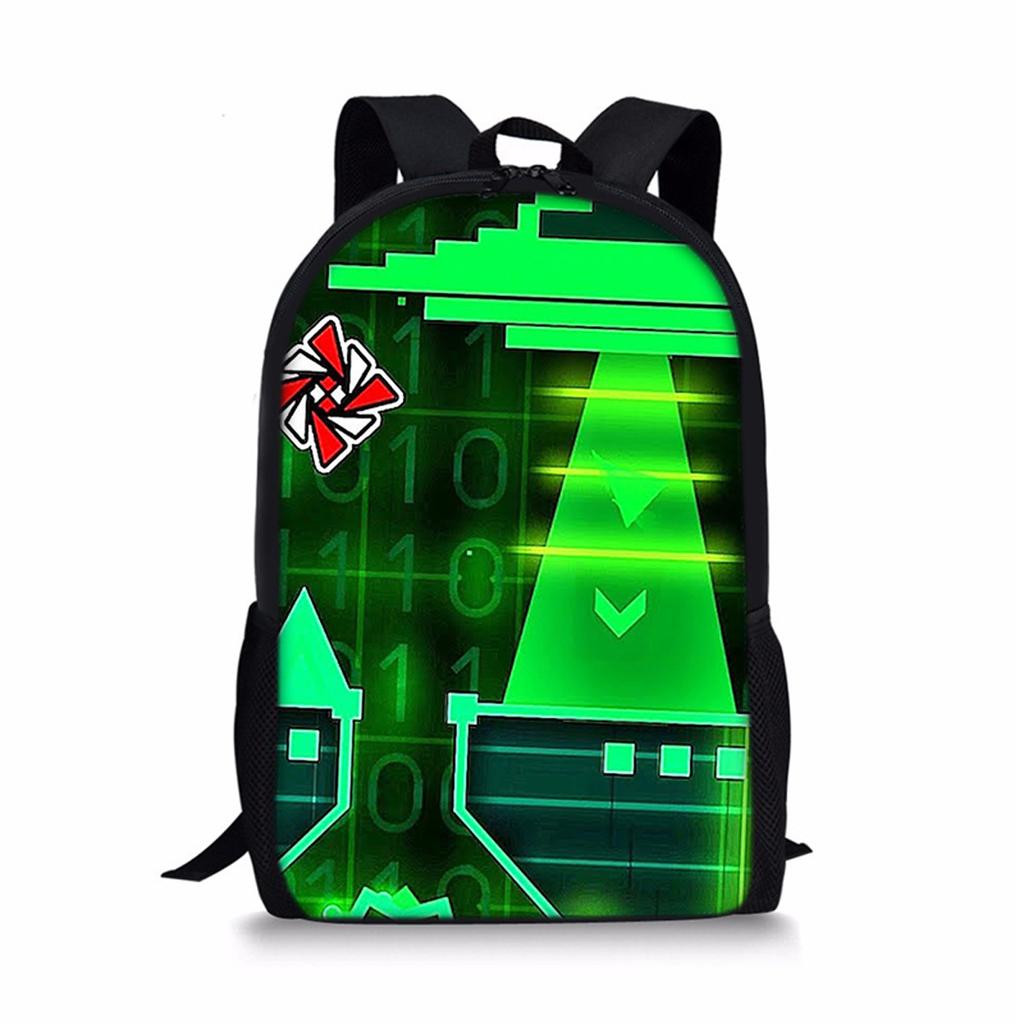 Модные Популярные Школьные Рюкзаки Geometry Dash для Учеников Школьные Сумки 3D Печать Оксфорд Водонепроницаемые Рюкзаки для Ноутбука для Мальчиков/Девочек