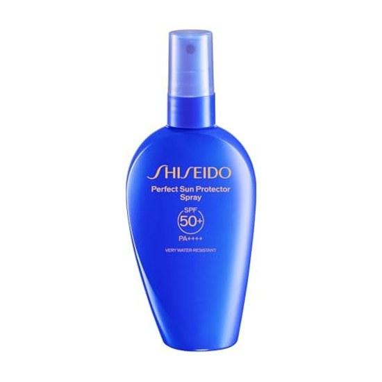 SHISEIDO Солнцезащитный спрей Perfect Protector 150 мл SPF50+PA++++ Солнцезащитное средство UV-типа Цитрусово-цветочный аромат Защита Увлажнение