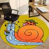 1pc Snail Ladybug Pattern Office Round Area Rug, Indoor Mat Suitable For Office, Under Office Chairs Bedroom Living Room Home Decor, Room Deco