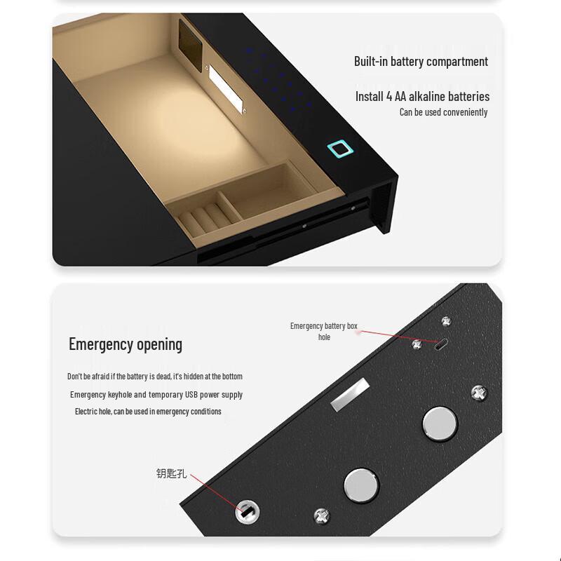 TIGER Small Home Fingerprint Password Safe