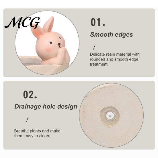 Pen Holder Wrinkled Paper Bag with Animal Decor, Resin Desk Cup Organizer & Succulents Planter, Cute Stationery Gift for Students Office Soft