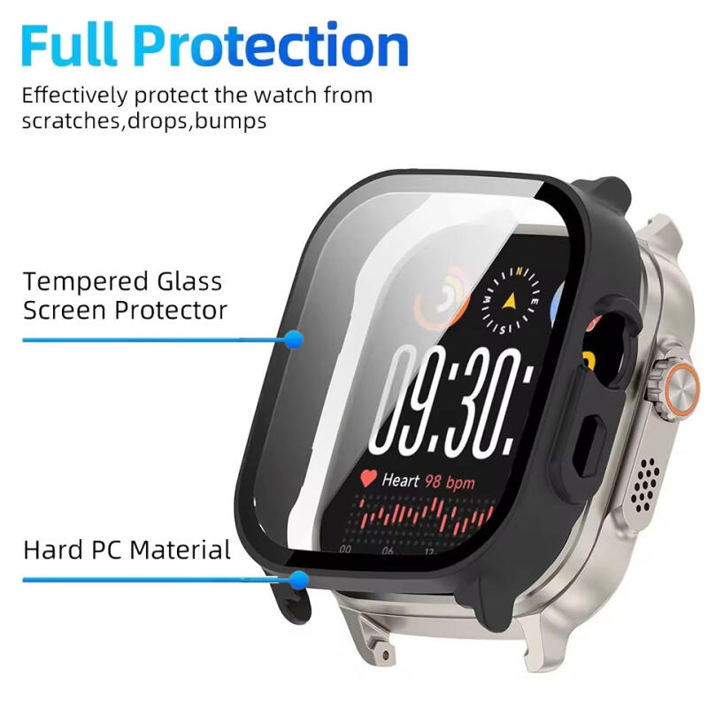 Жесткий чехол из ПК + закаленного стекла для Realme Watch 5, бампер, полноразмерная защитная оболочка, аксессуар-защита экрана для Realme Watch 5