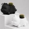 Горшок для растений из материала PLA, 3D-печать, в форме динозавра, для суккулентов, милый, для маленьких зеленых растений, кактус, мини-растения, декоративный, для рабочего стола, цветок, уникальный