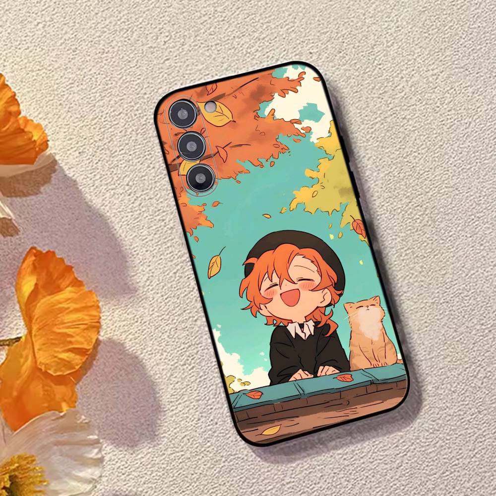 Чехол для телефона Bungo Stray D-Dogs Накахара Чуя для Samsung Galaxy A73, A72, A71, A70, A53, A52, A51, Мягкий силиконовый черный чехол