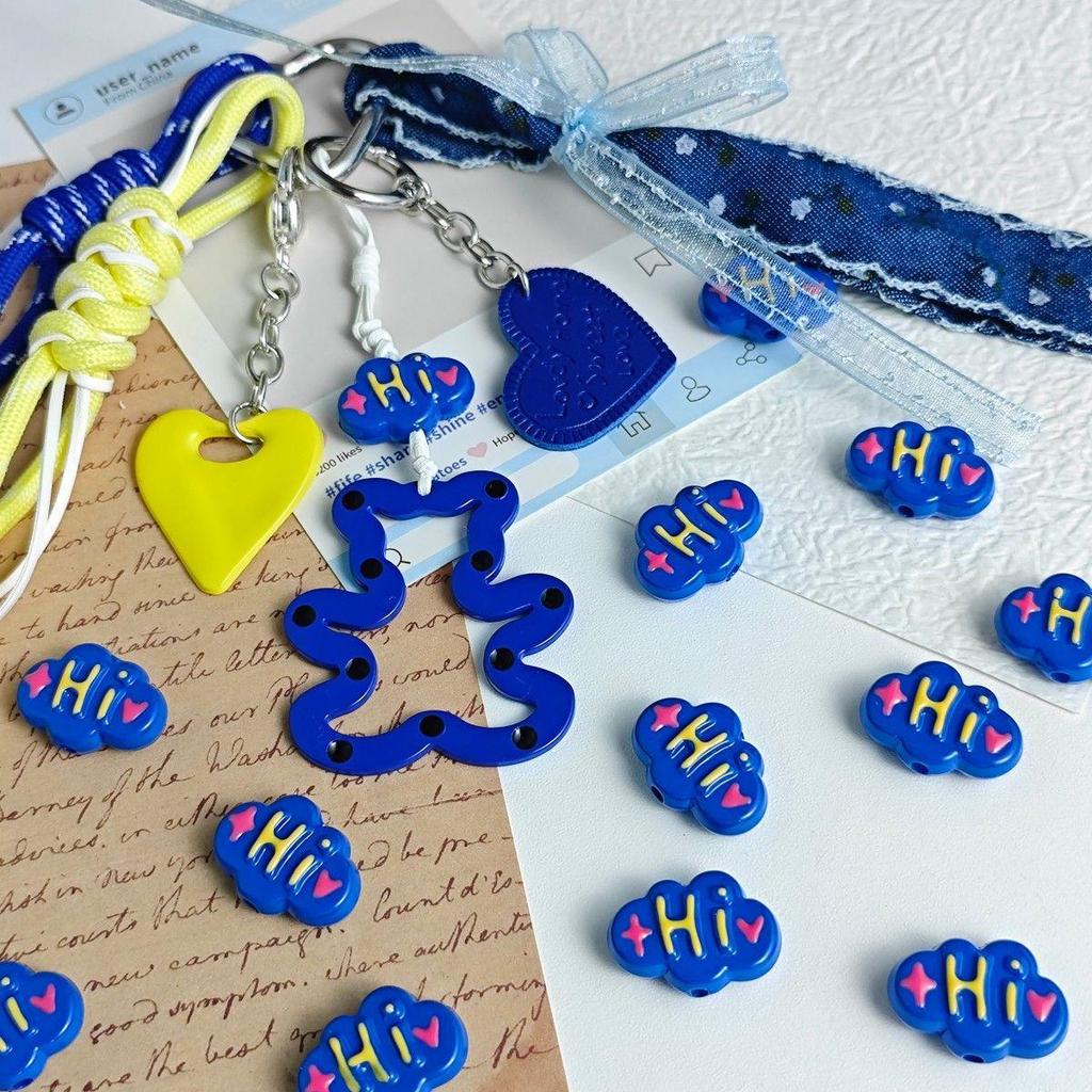 Маленькие акриловые бусины в форме облака и сердца для DIY-украшений и подвесок