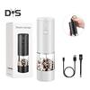 1/2 шт. электрическая мельница для специй, прозрачная видимая светодиодная регулируемая портативная USB перезаряжаемая беспроводная автоматическая соль, перец, приправа, шлифовальный инструмент