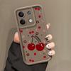 Чехол из мягкого однотонного ТПУ с принтом вишни для Xiaomi 14T 13T Poco F6 Pro X6 X5 Redmi 13C Note 13 12 Pro 11, противоударный, матовый, с защитой линз