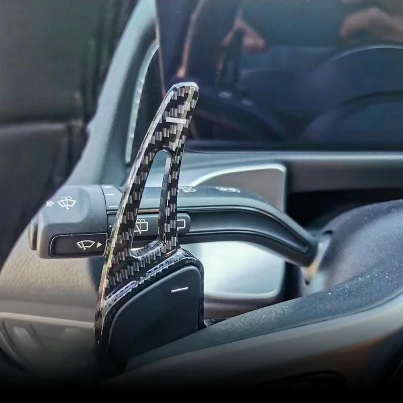 For Mercedes-Benz A B C E Class CLA GLA CLS GLC Paddle Shifter Carbon Fiber Car Steering Wheel Shift Paddle Extension Shifters
