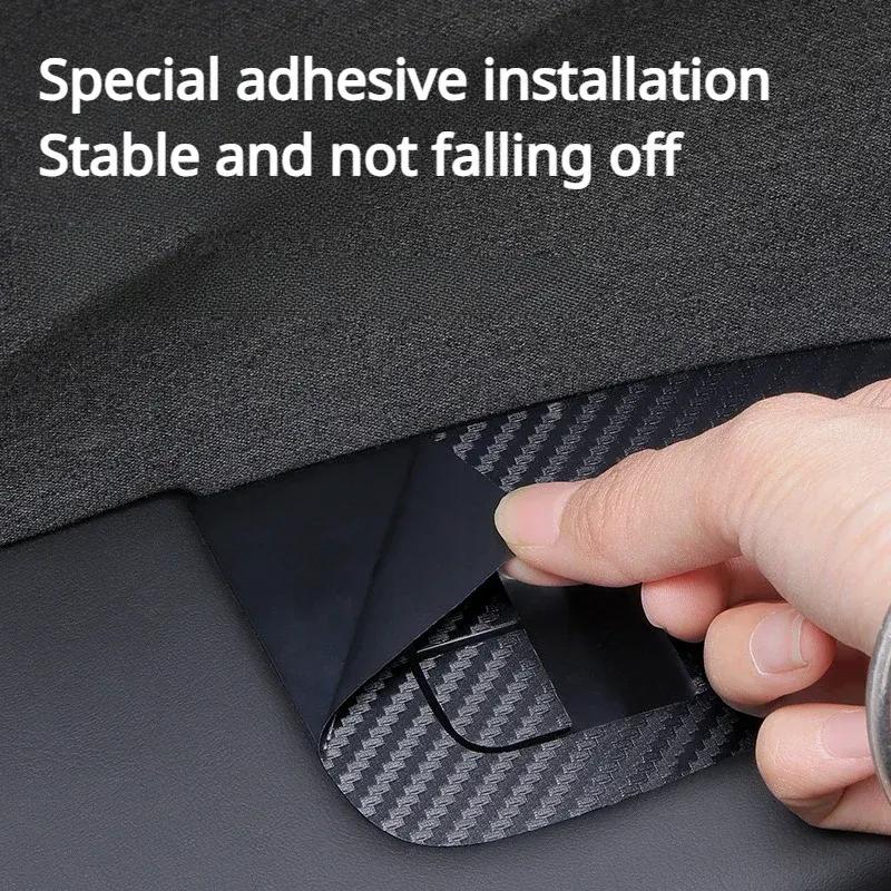 Door Window Button Sticker for Tesla New Model 3 Highland 2024 Lifting Window Opening Panel Carbon Fibre LHD Car Accessories