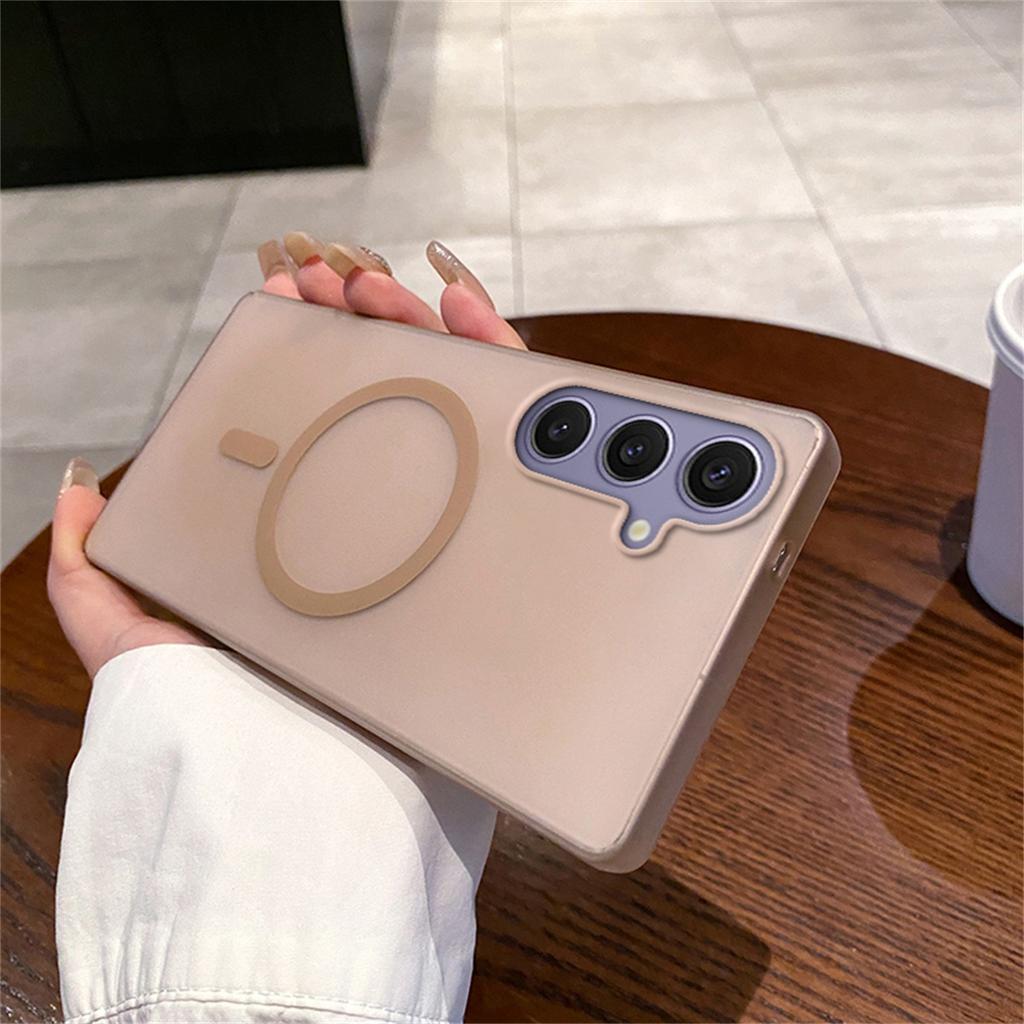 Премиальный матовый прозрачный чехол для Magsafe для Samsung Galaxy A57/37/27/17/07 A56/36/26/16/06 A55/35/25/15/05S Магнитная беспроводная зарядка Противоударная крышка