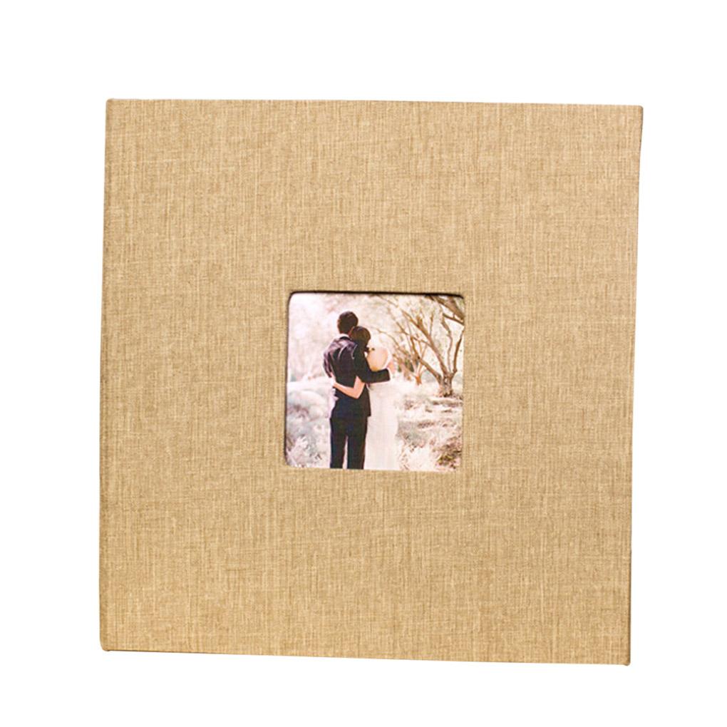 Cloth Cover Self-stick Photo Album Handmade DIY Scrapbook Home Anniversary Picture Album