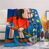 1PC Luluzinha Print Flannel Blanket, High quality All Seasons, Home Decor, Warmth and Comfort, Perfect for Christmas Gifts
