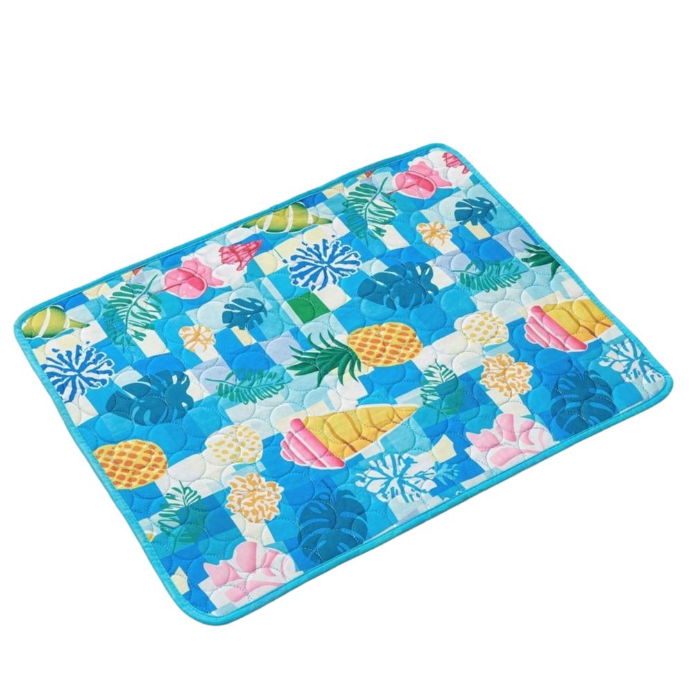 Breathable Dog Cooling Pad Soft Dog Sleeping Mat Cartoon pattern Cat Nest Bed Dog Crate