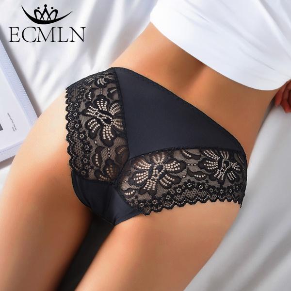 Женские кружевные бесшовные трусики с цветочным принтом и средней талией, подтягивающие бедра, нижнее белье, полые трусы