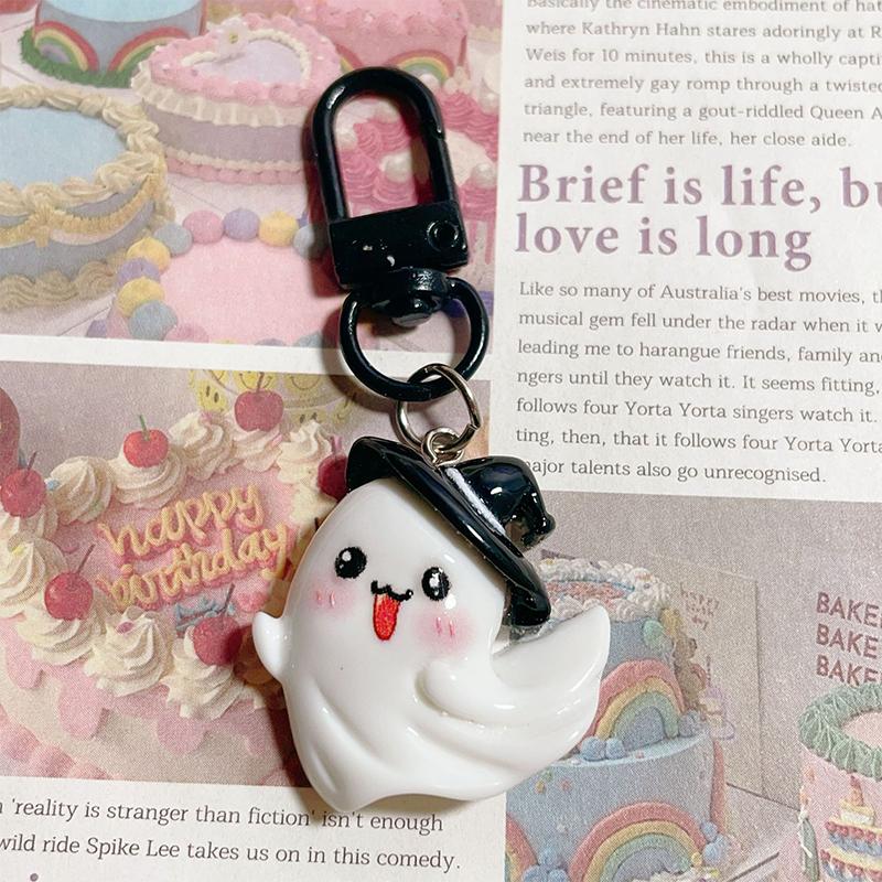 Брелок на Хэллоуин из мультфильма, милый тыквенный автомобильный брелок, сумка для наушников, подвеска, украшение, пара, друзья, подарки