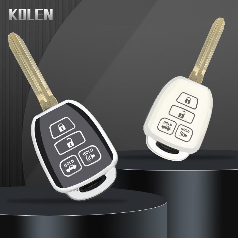 Новый ТПУ Чехол для ключа автомобиля Оболочка для Toyota Prius Corolla Yaris Avensis Camry RAV4 4 кнопки 2012 2013 2014 2015 2016 2017 2018
