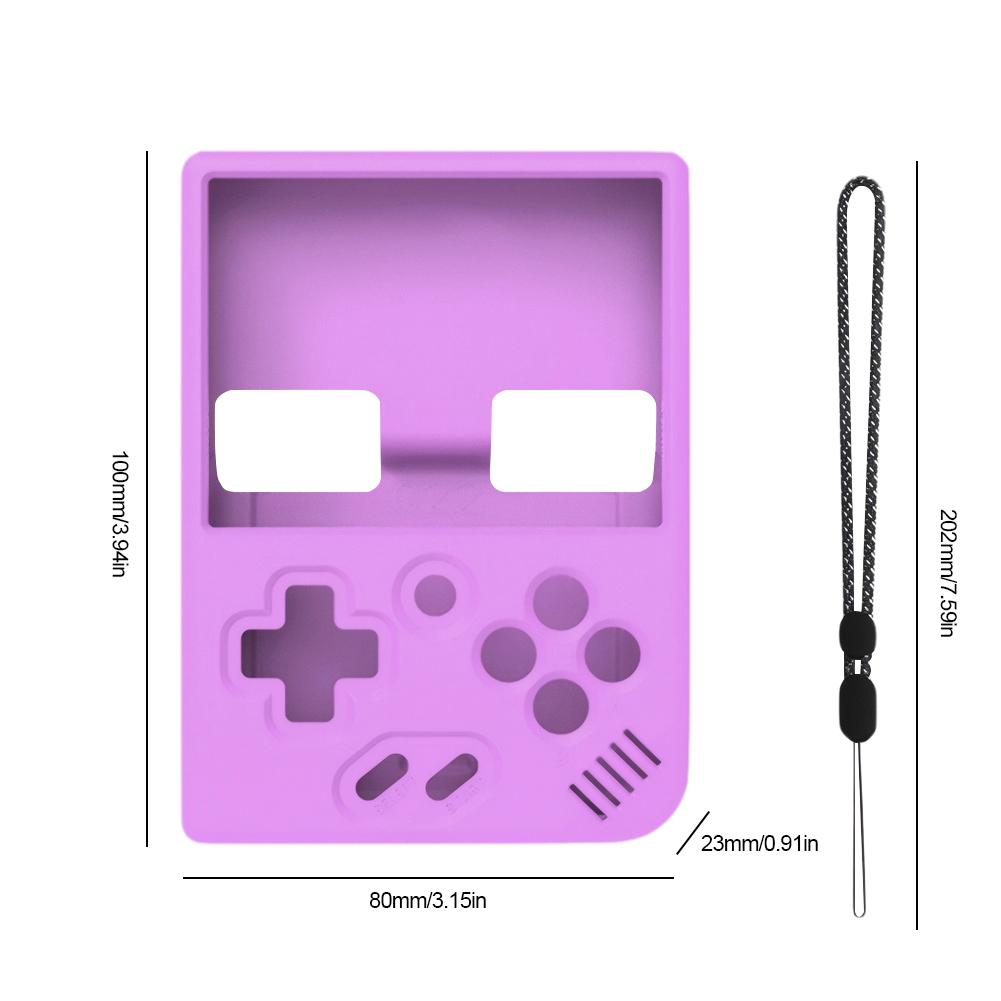 Silicone Protective Cover Case Shockproof Game Console Cover with Lanyard for MIYOO MINI Plus Handheld Game Console