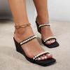Women Outdoor Wedge Sandals Elegant Summer Platform Sandals Anti-slip Slip On Comfortable Woman Shoes Zapatos De Mujer