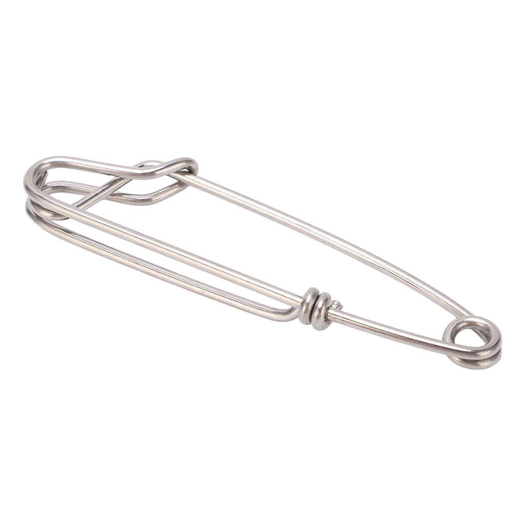 5 шт. набор зажимов для поплавковой лески с защелкой, устойчивый к коррозии, зажим для ловли тунца в океане 2,0x80 мм