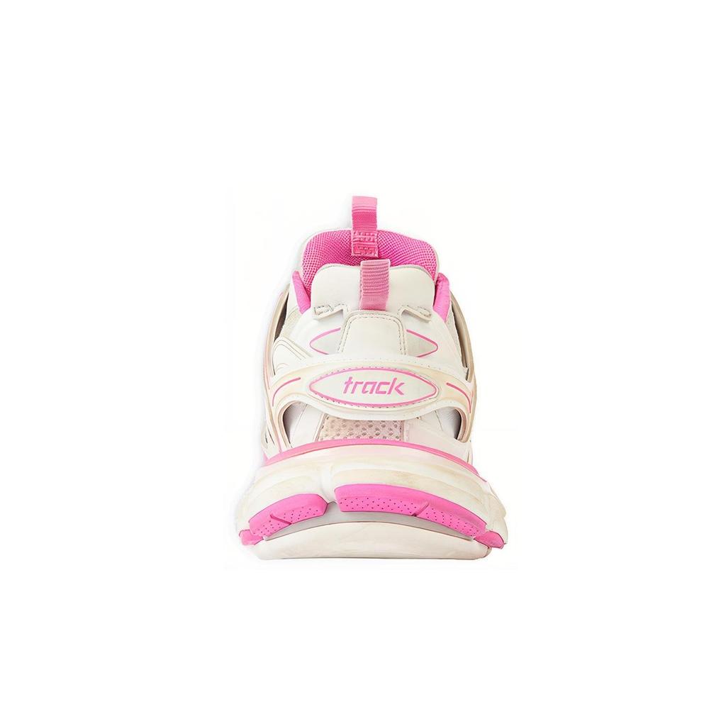 Balenciaga Кроссовки Track Низкие Массивные Женские Розово-белые 542436W1GC39055