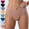 Plus Size High Waist Pure Cotton Women's Panties - Mommy Triangle Style, Autumn Collection