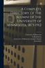 Книга A Complete Directory of the Alumni of the University of Minnesota, 1873-1912