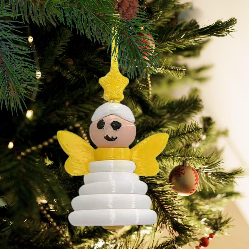 Christmas Santa Angel Snowman Button Ornament Kits Party  Christmas Tree Pendant Charm Decoration Craft DIY Gift Making Supplies