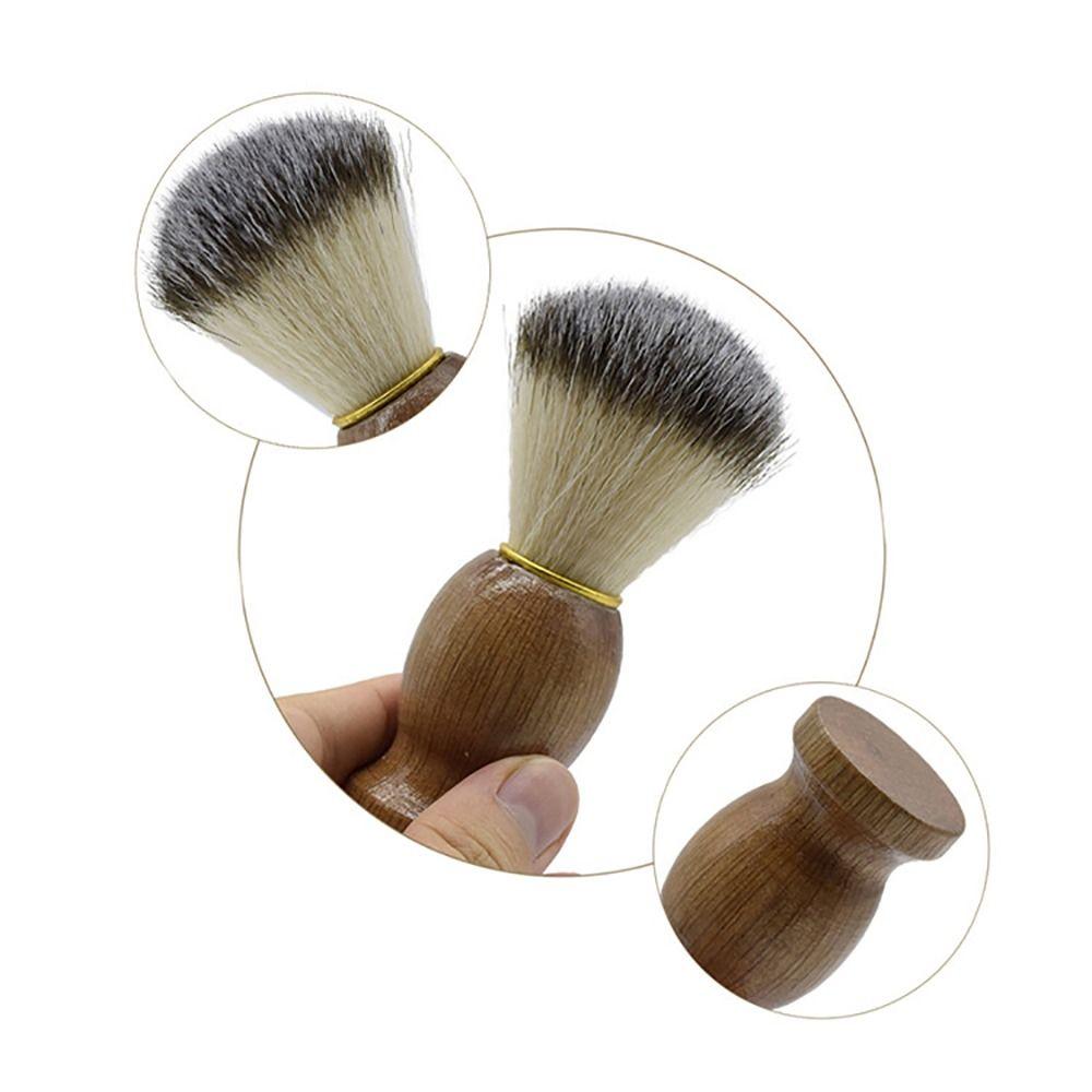 Wood Handle Facial Beard Cleaning Cosmetic Tool Razor Brushes Fashion Shaving Brush Men
