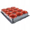 Gardenline Komplet 12 Doniczek + Tacka Eda3083