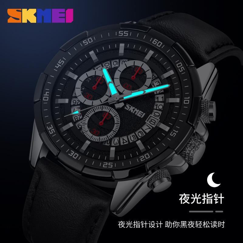 Moment Beauty Мужские кварцевые часы с круглым большим циферблатом Водонепроницаемые деловые мужские часы