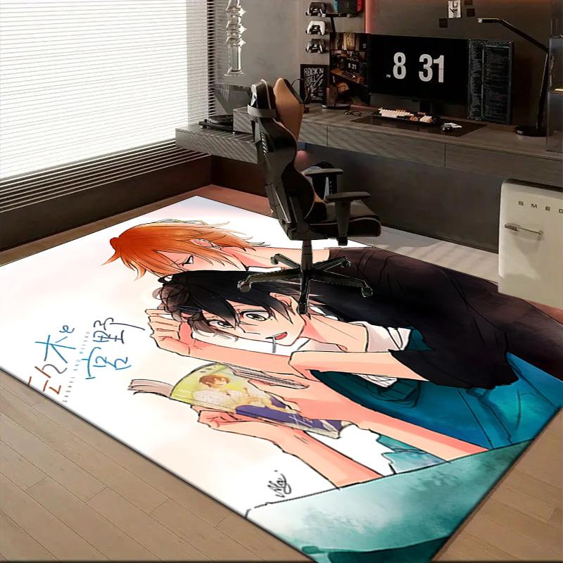 1PC Sasaki Anime Rug for Livingroom,Bedroom, Palyroom, Chair Rug, Area rug, Game Carpet, Large Size Rug Fan Christmas gift