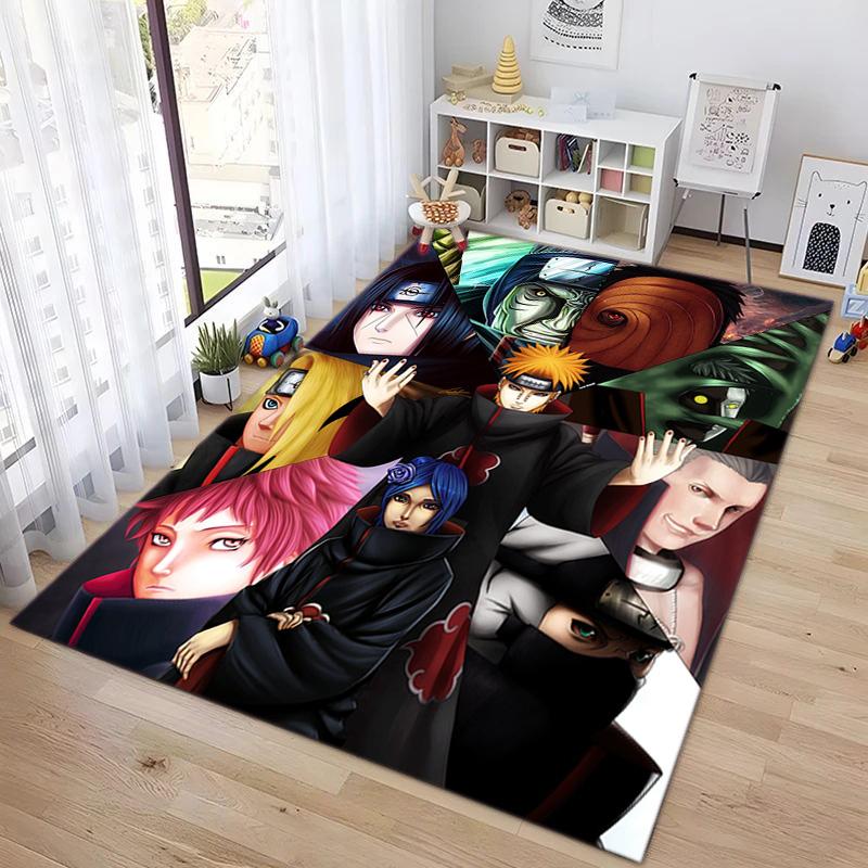 Известный ковер Узумаки Наруто из японского аниме-мультфильма NARUTO, мягкий декоративный предмет интерьера, подкладка под кресло для спальни и офиса, коврик для пикника на открытом воздухе Y12