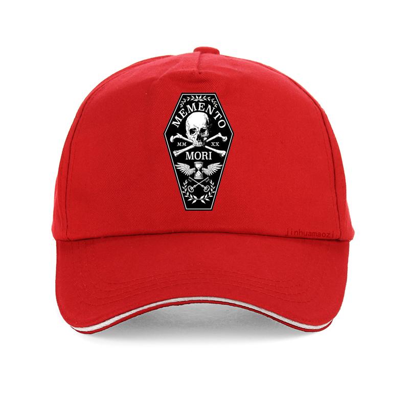 Шляпа Memento Mori, 100% чистый хлопок, Memento Mori Remember Death, римские цифры, череп и кости, гроб, крутая бейсболка