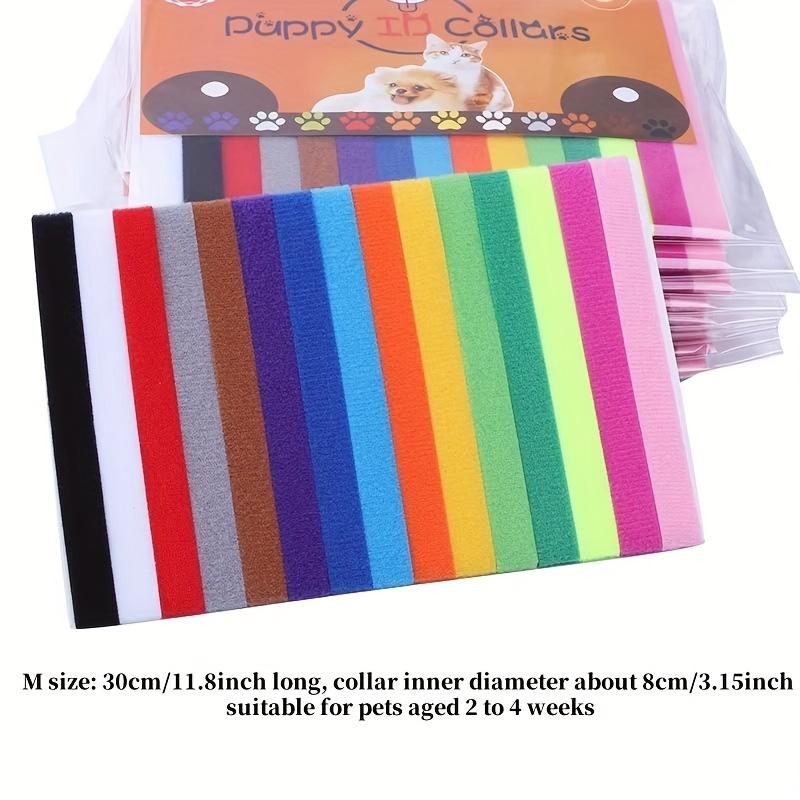 15 шт. Круг для идентификации питомца Котенок Щенок Цветной ошейник Веревка для маркировки при рождении Кошка Собака Можно писать Распознавание Мягкий Не вредит коже