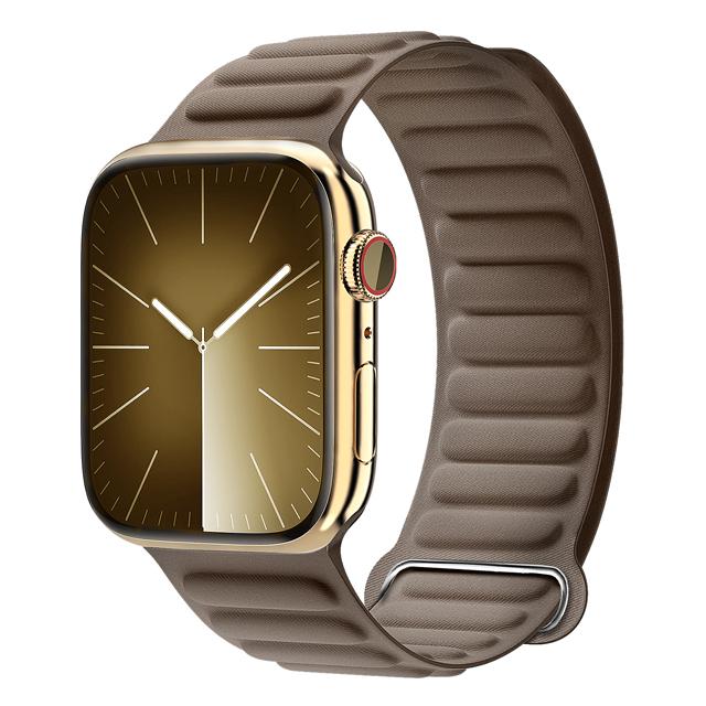 Магнитный петлевой ремешок для Apple Watch 44мм 40мм 49мм 45мм 41мм 38мм Тонкий тканый браслет iWatch Серии 9 8 6 7 SE Ultra 2 3 11 Ремешок