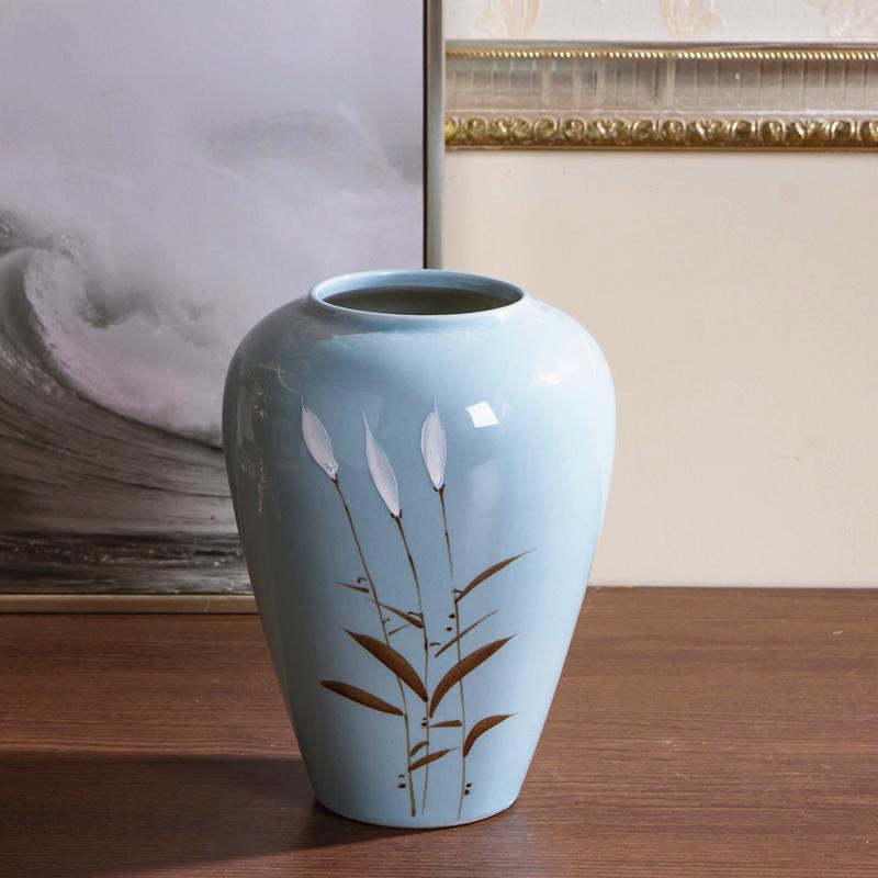 Современная китайская керамическая ваза для сухих цветов – Креативное украшение для дома