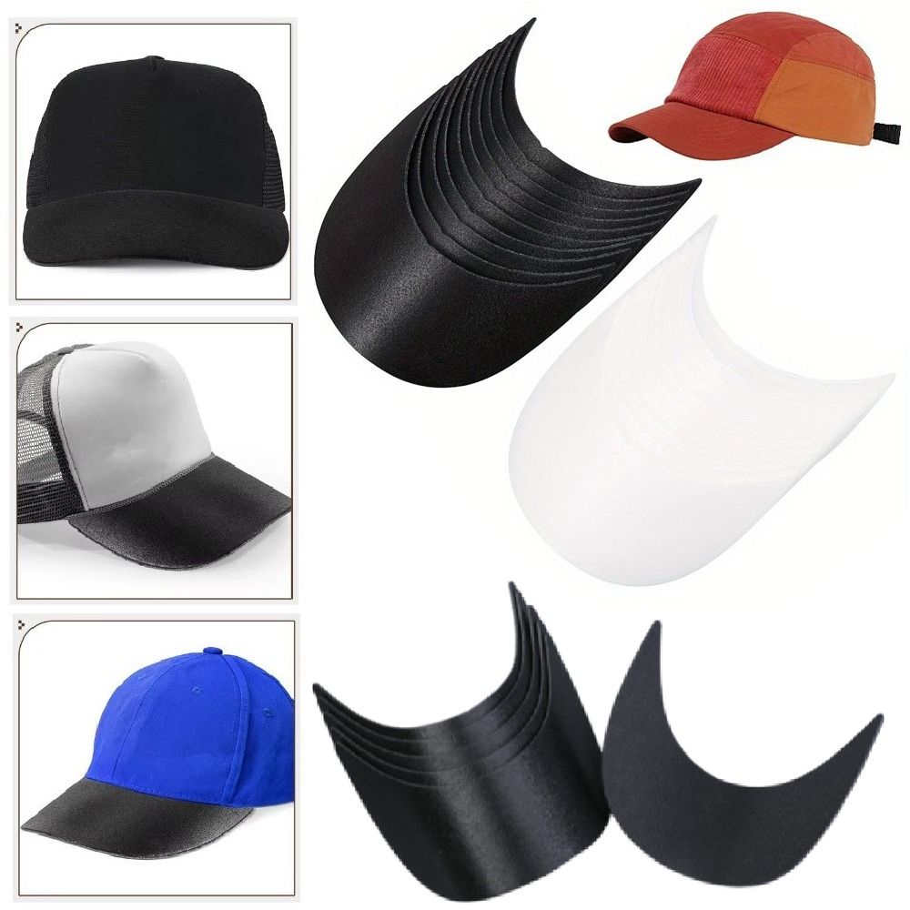 20Pcs Removable Hat Brim Inserts Plastic Sun Hat Support Liners Children Caps