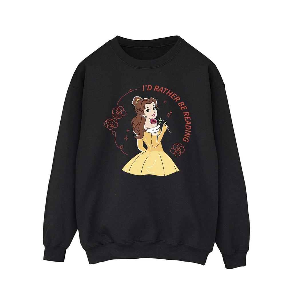 Disney Mens Beauty And The Beast IÂ´d Rather Be Reading Sweatshirt