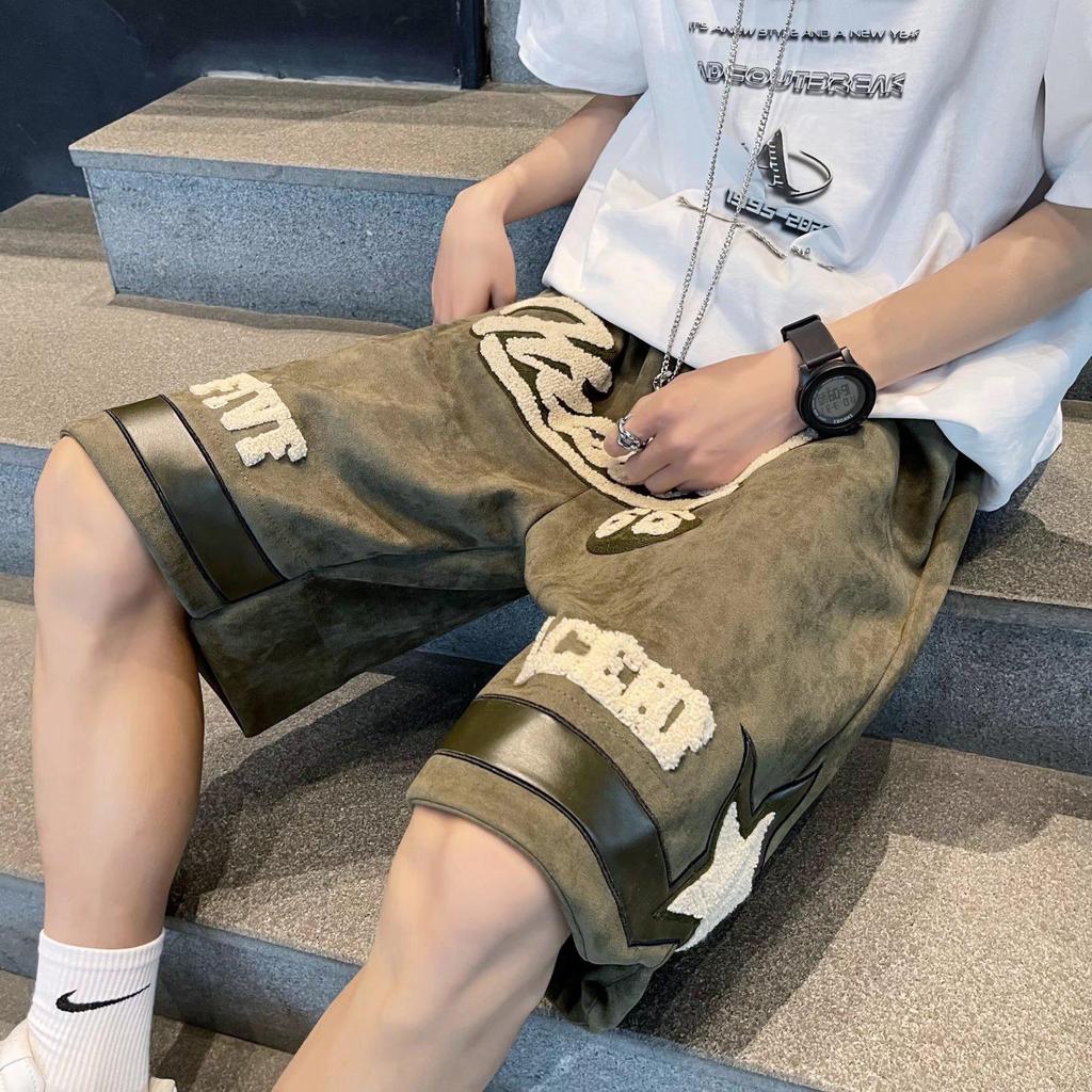 Мужские модные вышитые летние шорты - стили хип-хоп, ретро, японский и гонконгский