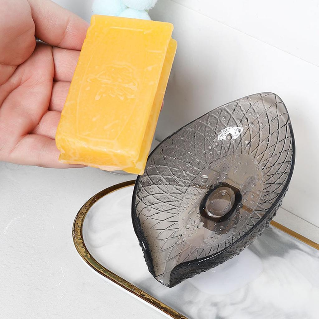Держатель для мыла в форме листа, держатель для мыла на присоске для ванной комнаты, мыльница для душа, держатель для мыла, поднос для хранения, контейнер для мыла